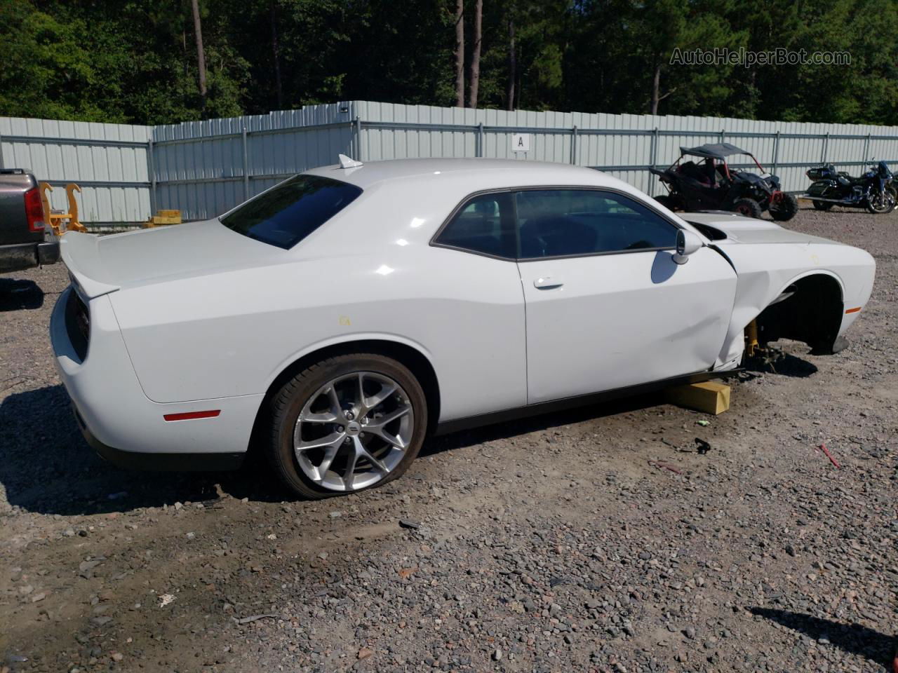 2022 Dodge Challenger Gt White vin: 2C3CDZJG0NH247320