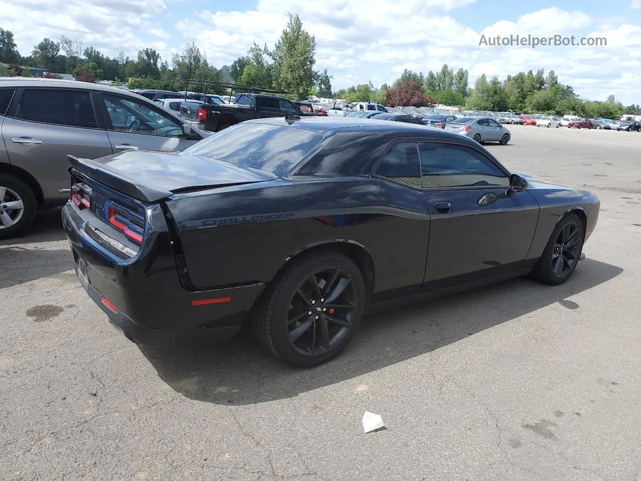 2022 Dodge Challenger Gt Black vin: 2C3CDZJG1NH175303