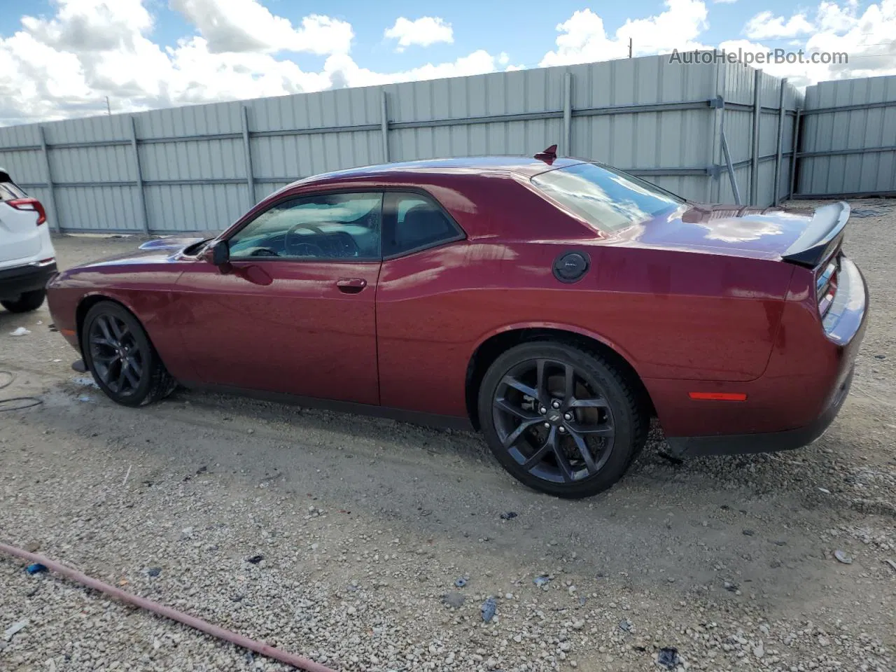 2022 Dodge Challenger Gt Темно-бордовый vin: 2C3CDZJG1NH238707