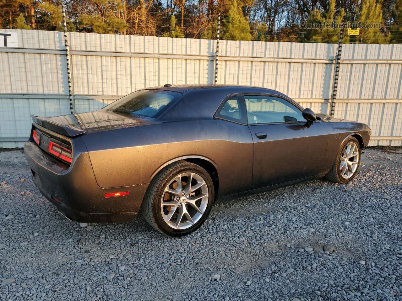 2022 Dodge Challenger Gt Угольный vin: 2C3CDZJG2NH254415