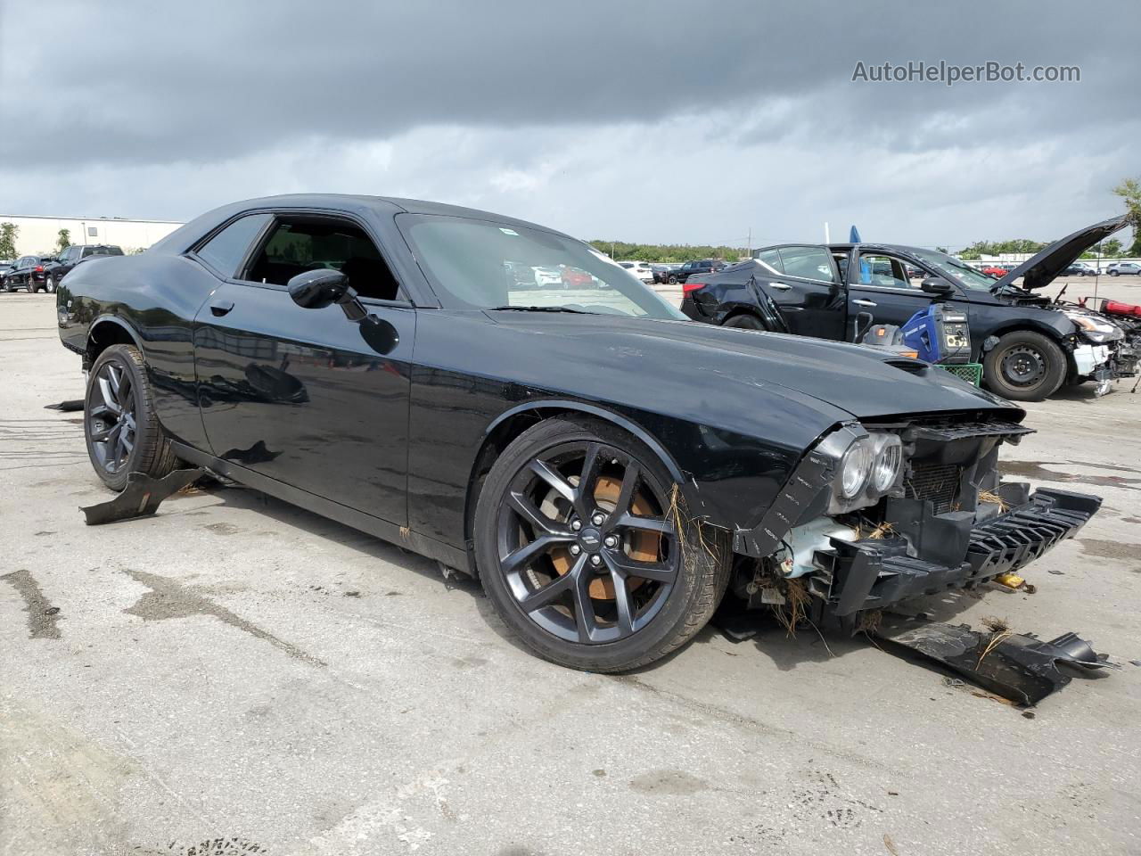 2022 Dodge Challenger Gt Black vin: 2C3CDZJG3NH125244