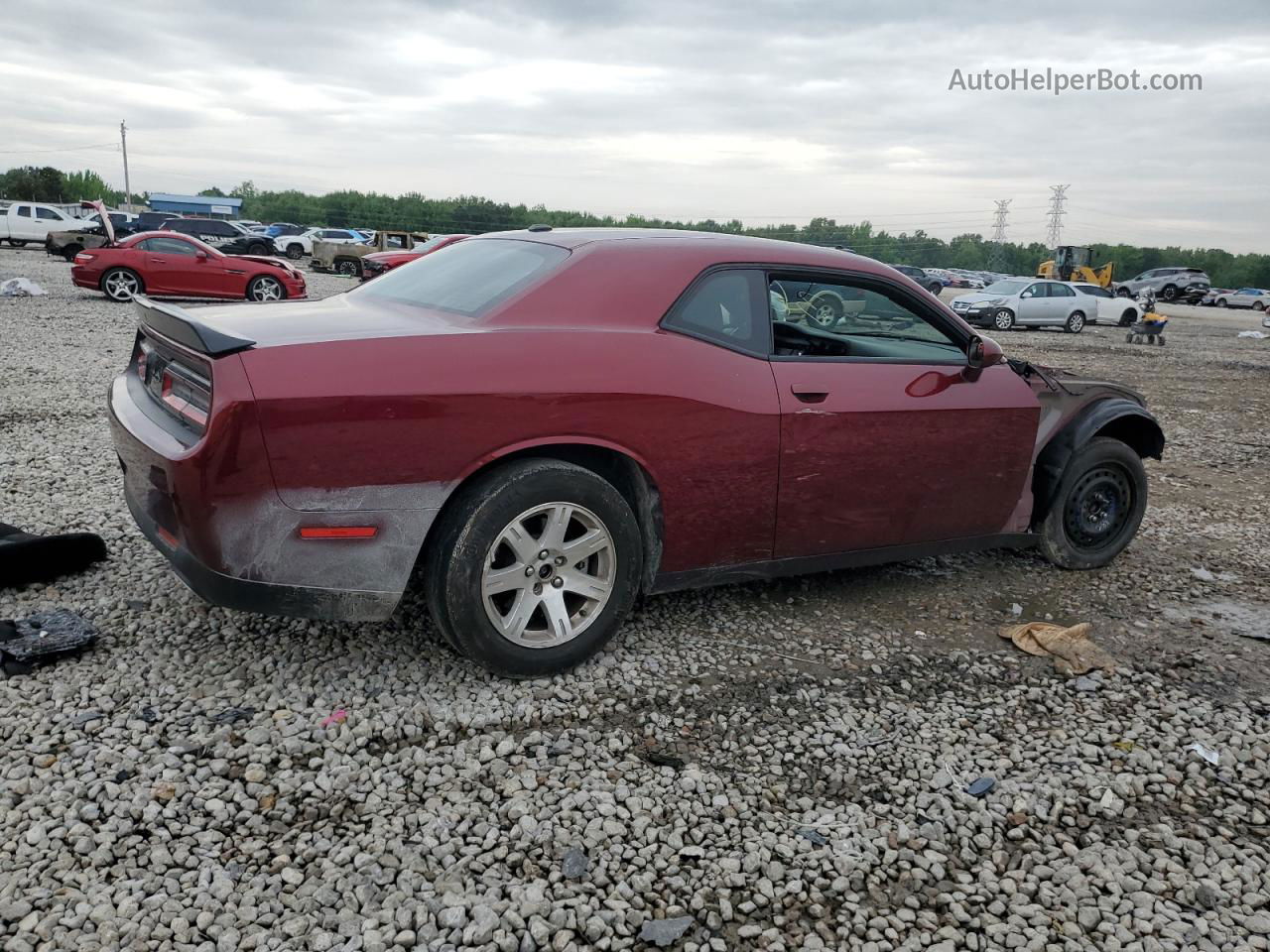 2022 Dodge Challenger Gt Burgundy vin: 2C3CDZJG3NH128497