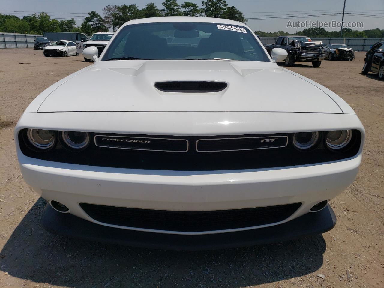 2022 Dodge Challenger Gt White vin: 2C3CDZJG3NH230060