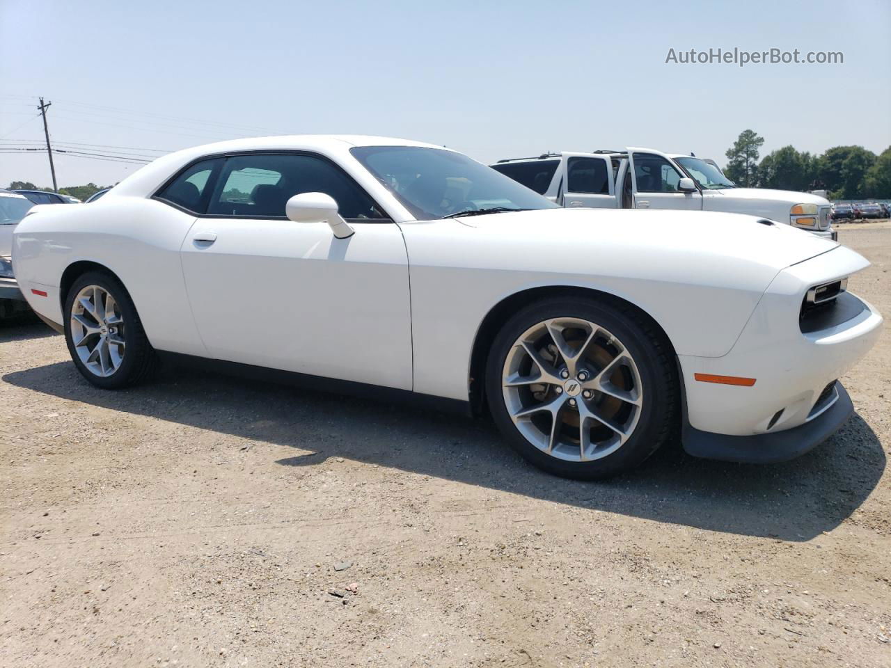 2022 Dodge Challenger Gt White vin: 2C3CDZJG3NH230060