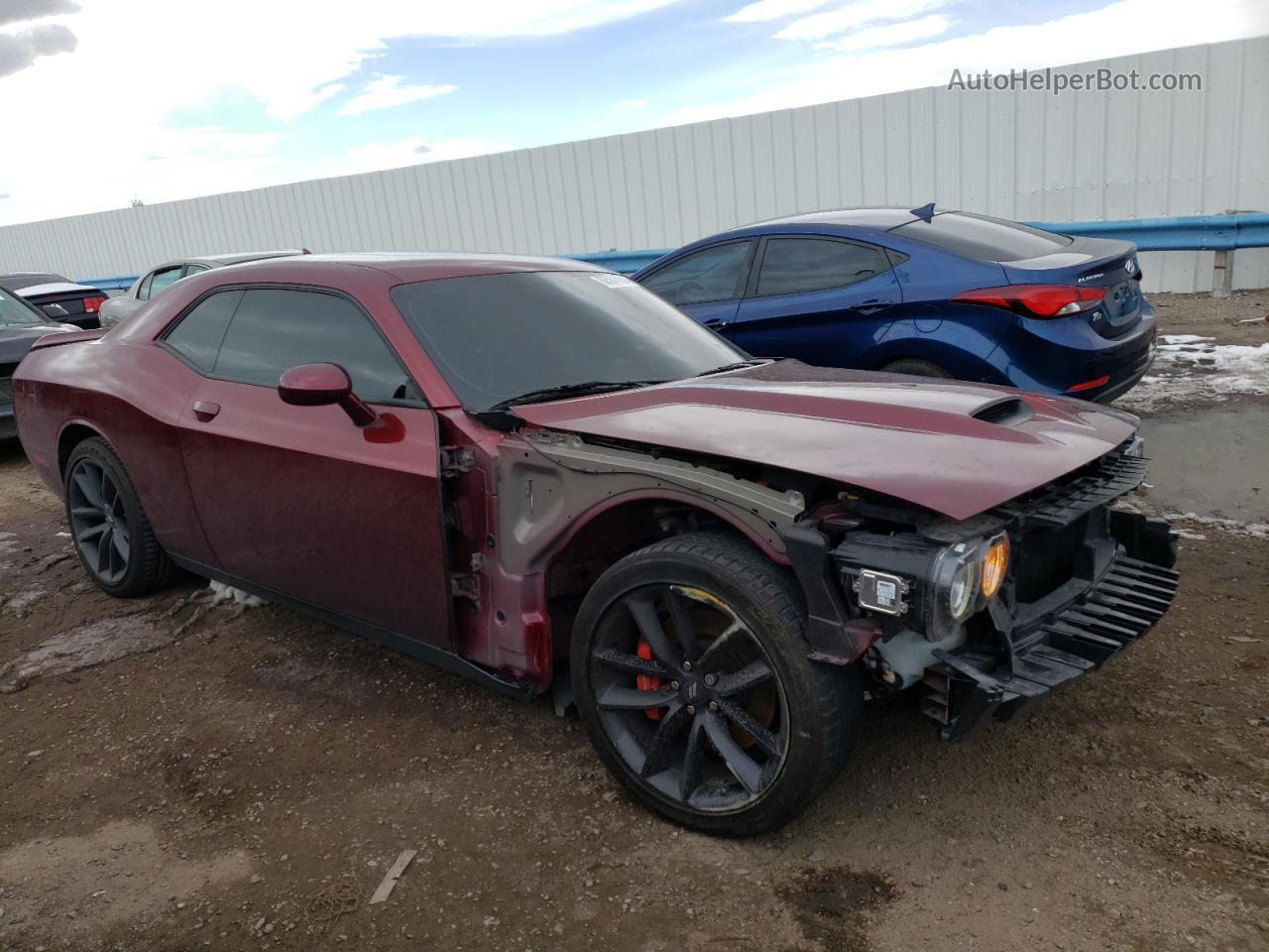 2022 Dodge Challenger Gt Red vin: 2C3CDZJG4NH122336