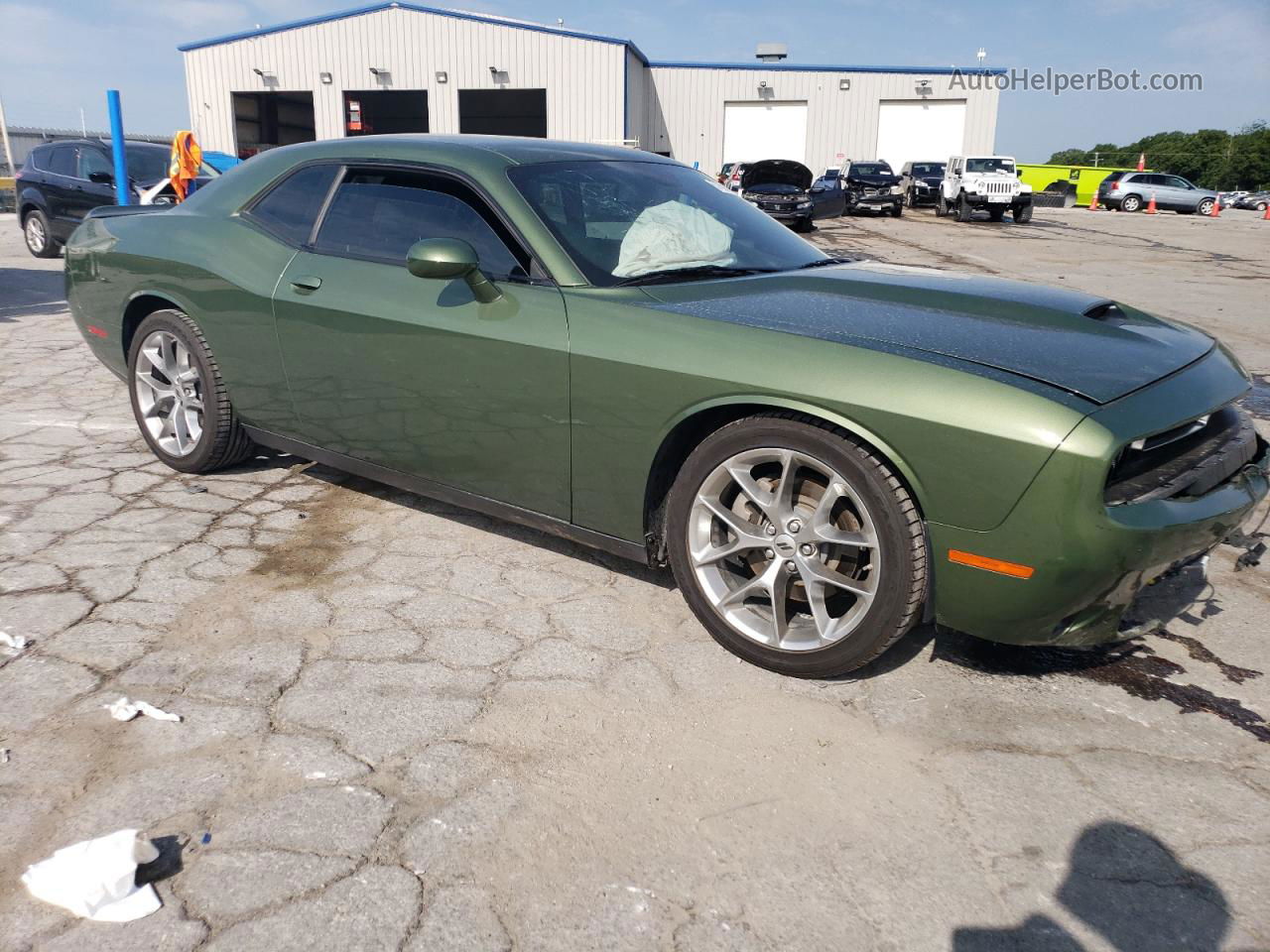 2022 Dodge Challenger Gt Green vin: 2C3CDZJG4NH175120