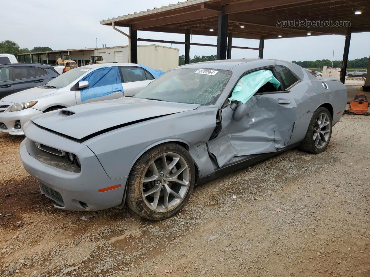 2022 Dodge Challenger Gt Gray vin: 2C3CDZJG4NH192001