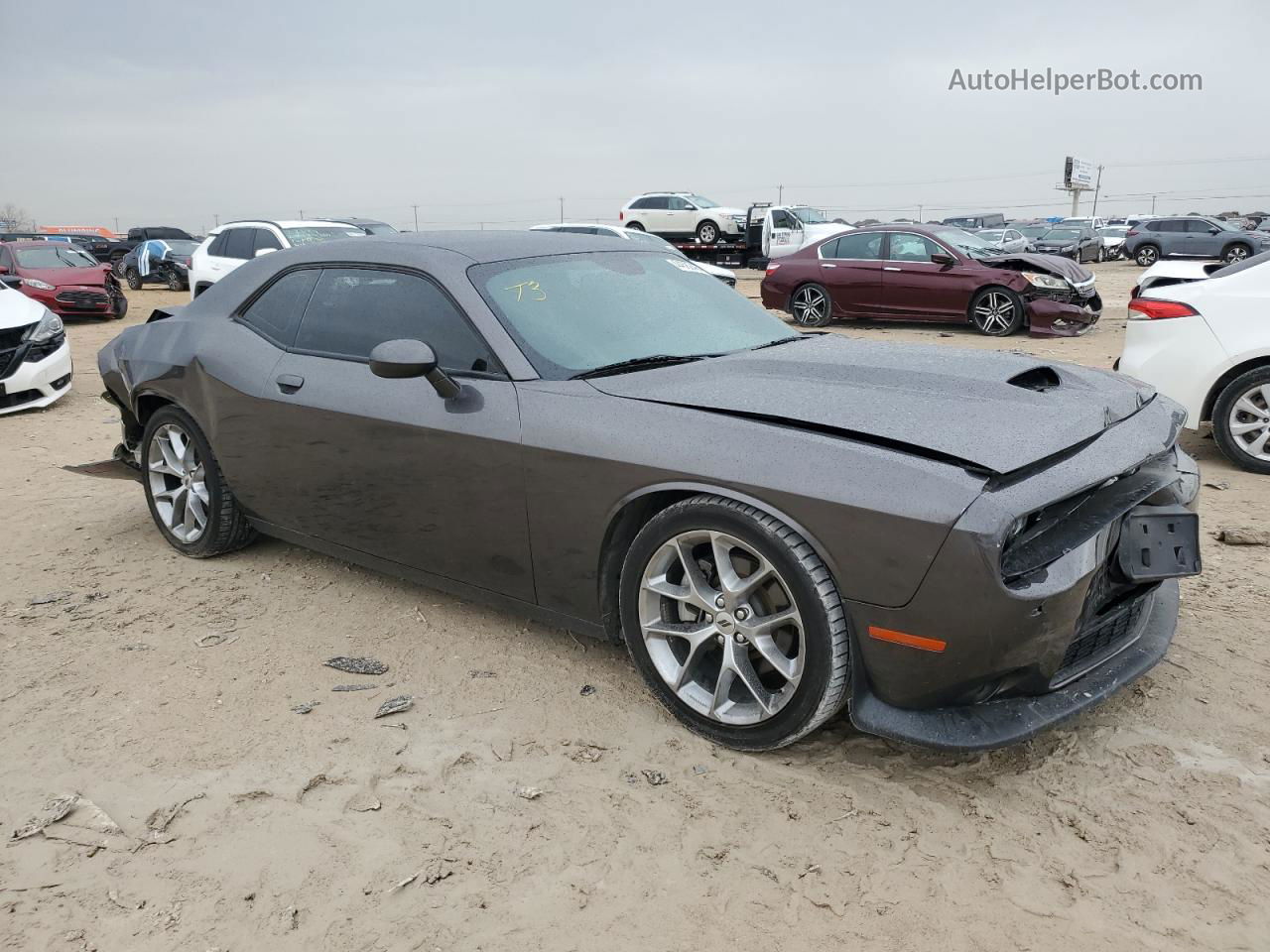 2022 Dodge Challenger Gt Серый vin: 2C3CDZJG5NH206567