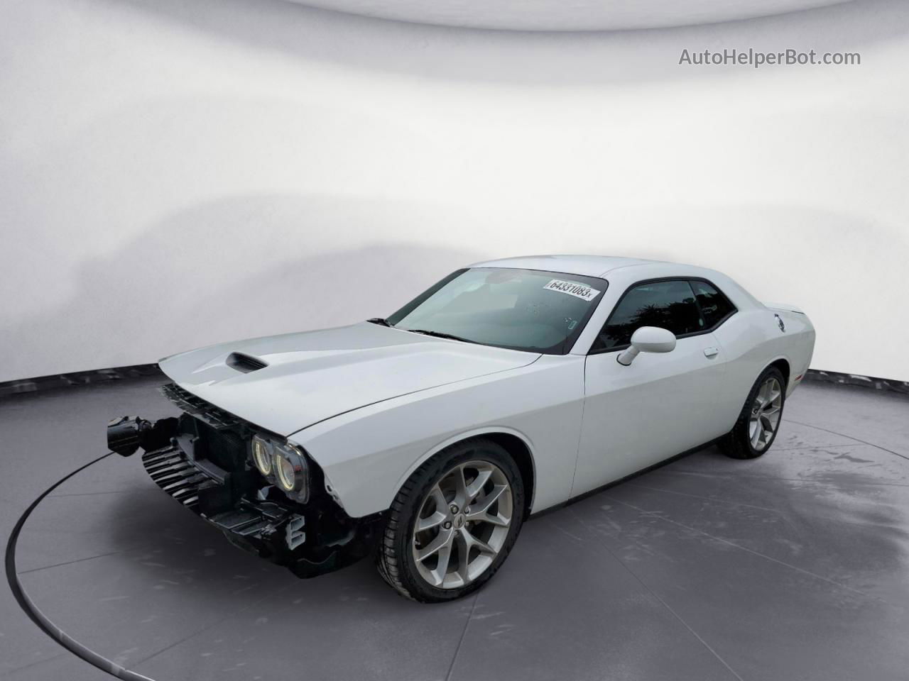 2022 Dodge Challenger Gt White vin: 2C3CDZJG5NH254392