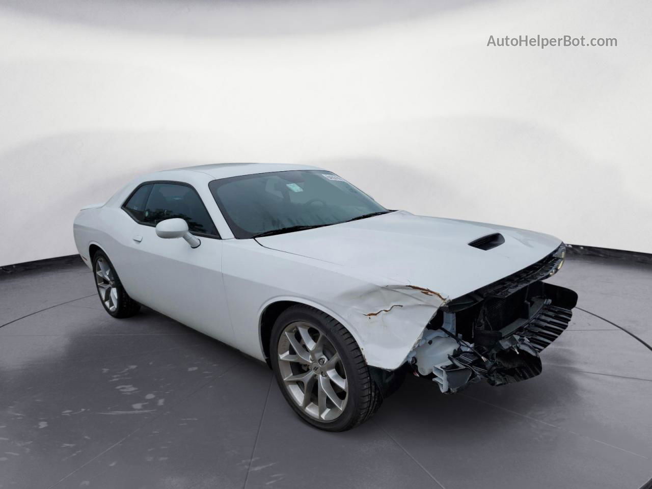 2022 Dodge Challenger Gt White vin: 2C3CDZJG5NH254392