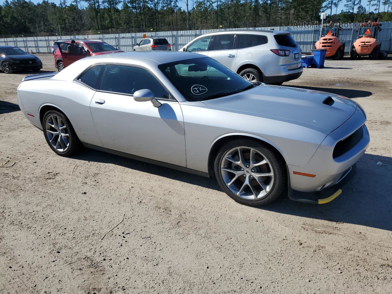 2022 Dodge Challenger Gt Серебряный vin: 2C3CDZJG5NH258376