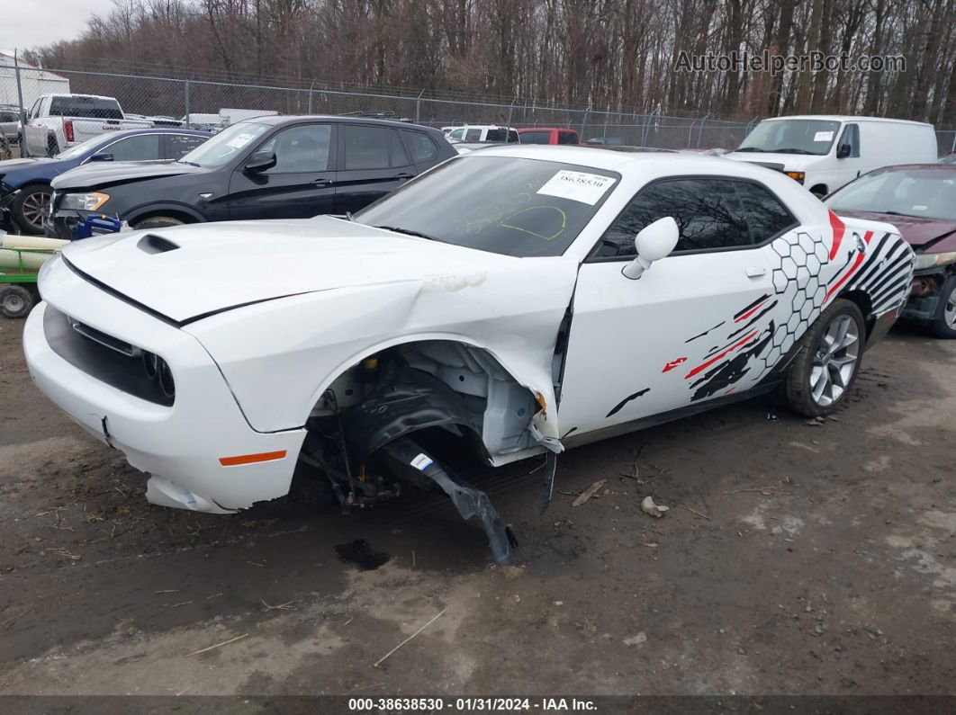 2022 Dodge Challenger Gt White vin: 2C3CDZJG6NH135962