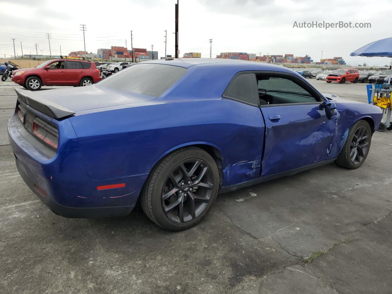 2022 Dodge Challenger Gt Синий vin: 2C3CDZJG7NH191988