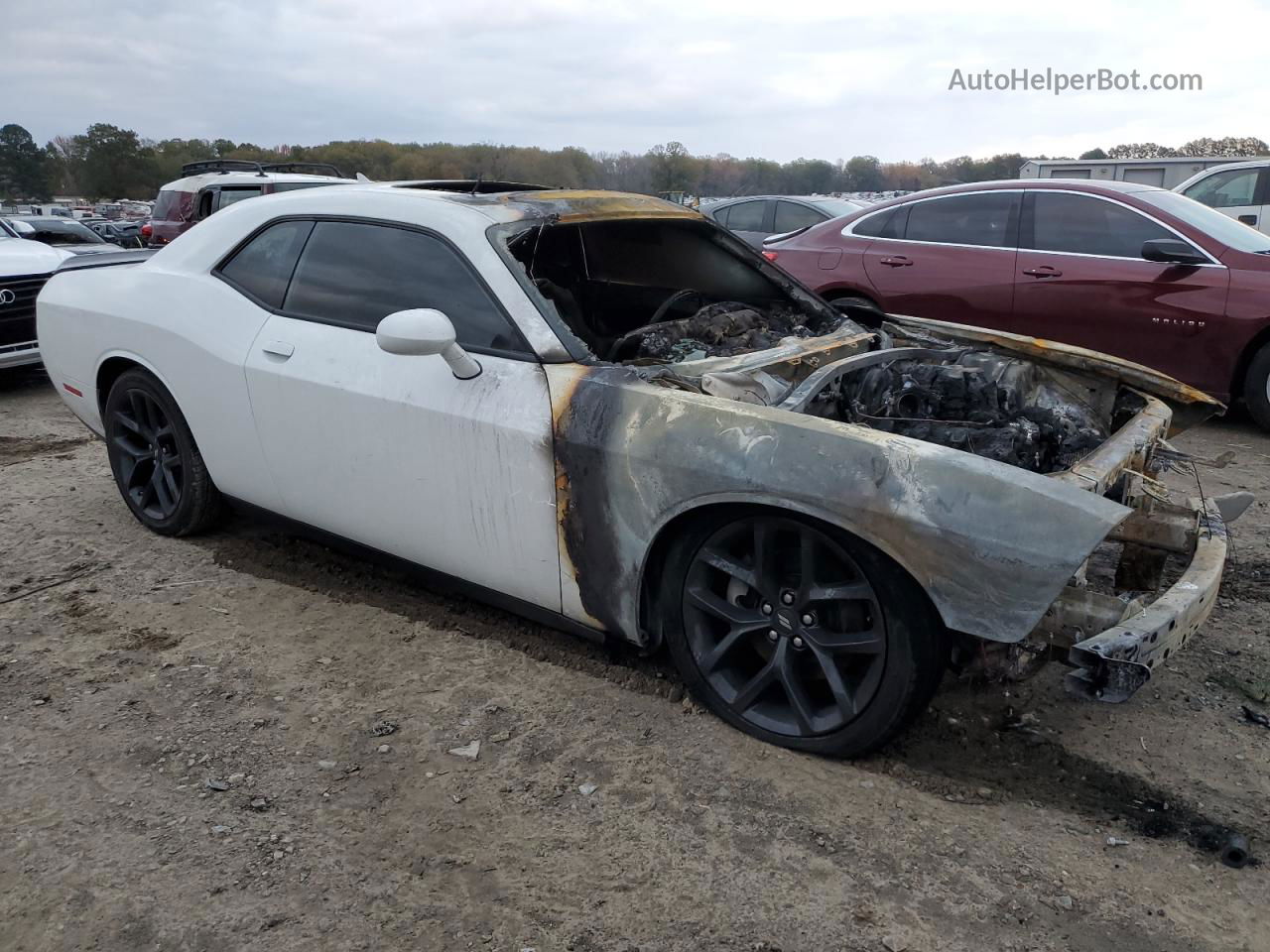 2022 Dodge Challenger Gt White vin: 2C3CDZJG8NH140645