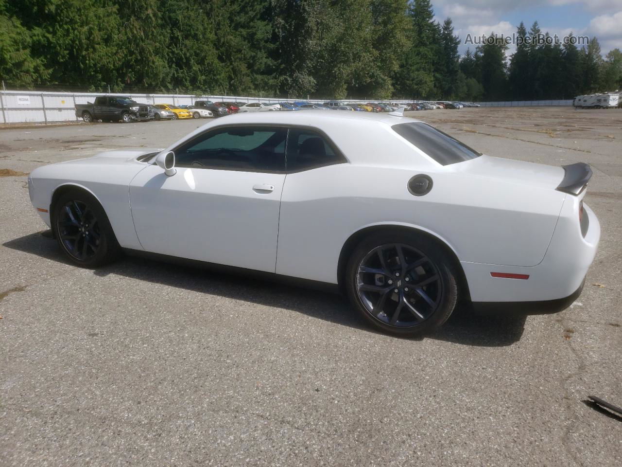 2022 Dodge Challenger Gt White vin: 2C3CDZJG8NH223377