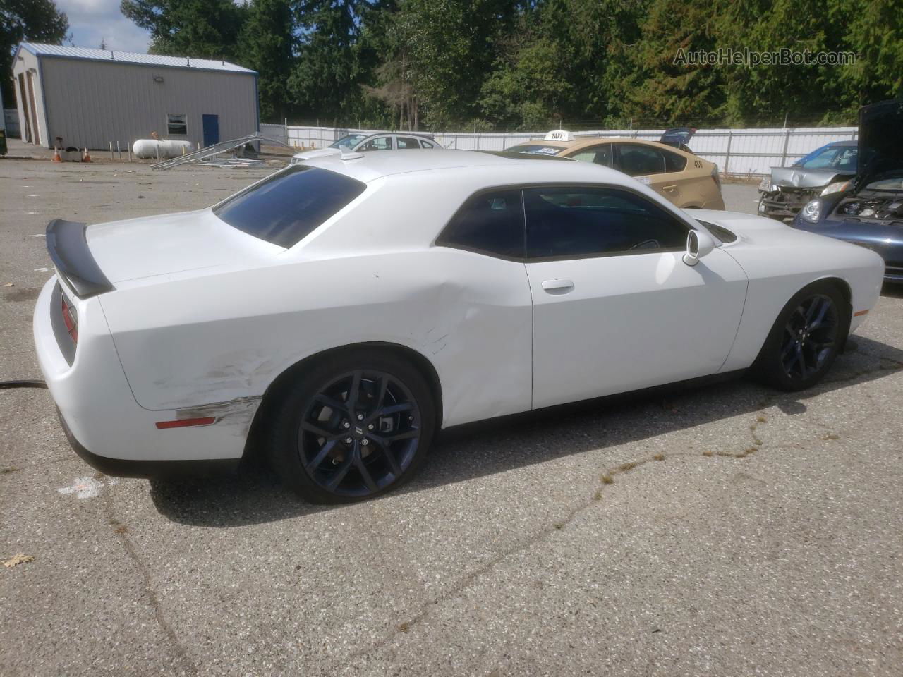 2022 Dodge Challenger Gt White vin: 2C3CDZJG8NH223377