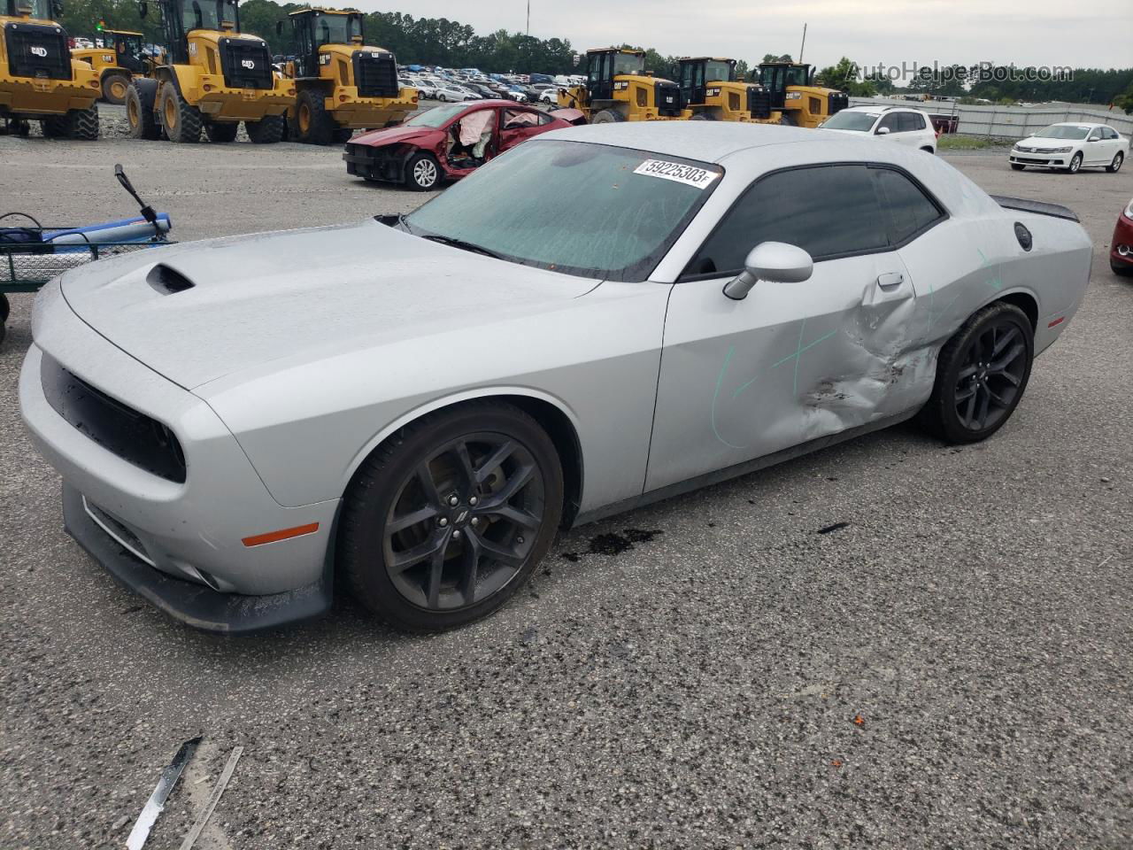 2022 Dodge Challenger Gt Серебряный vin: 2C3CDZJG9NH215224