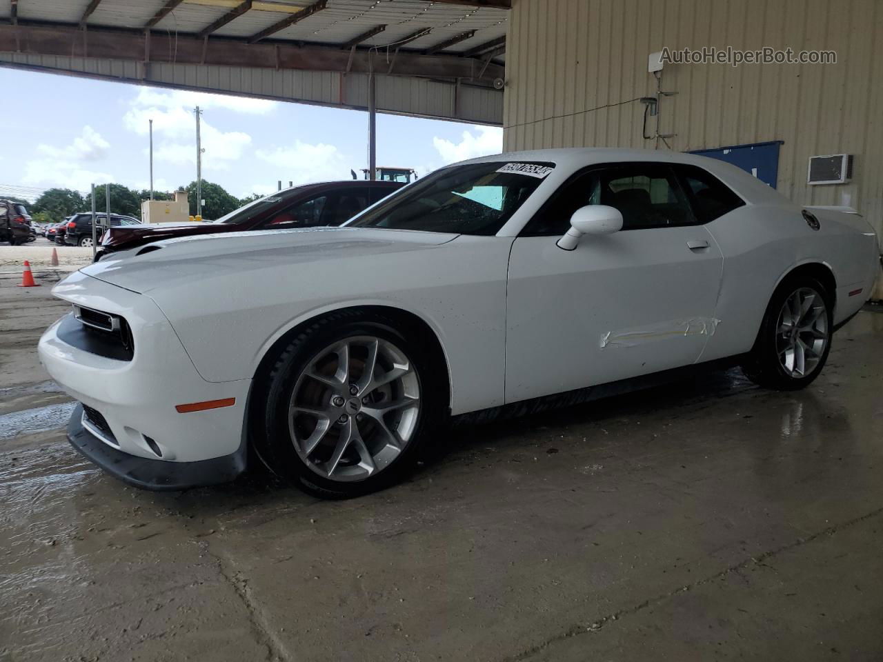 2022 Dodge Challenger Gt White vin: 2C3CDZJG9NH233111