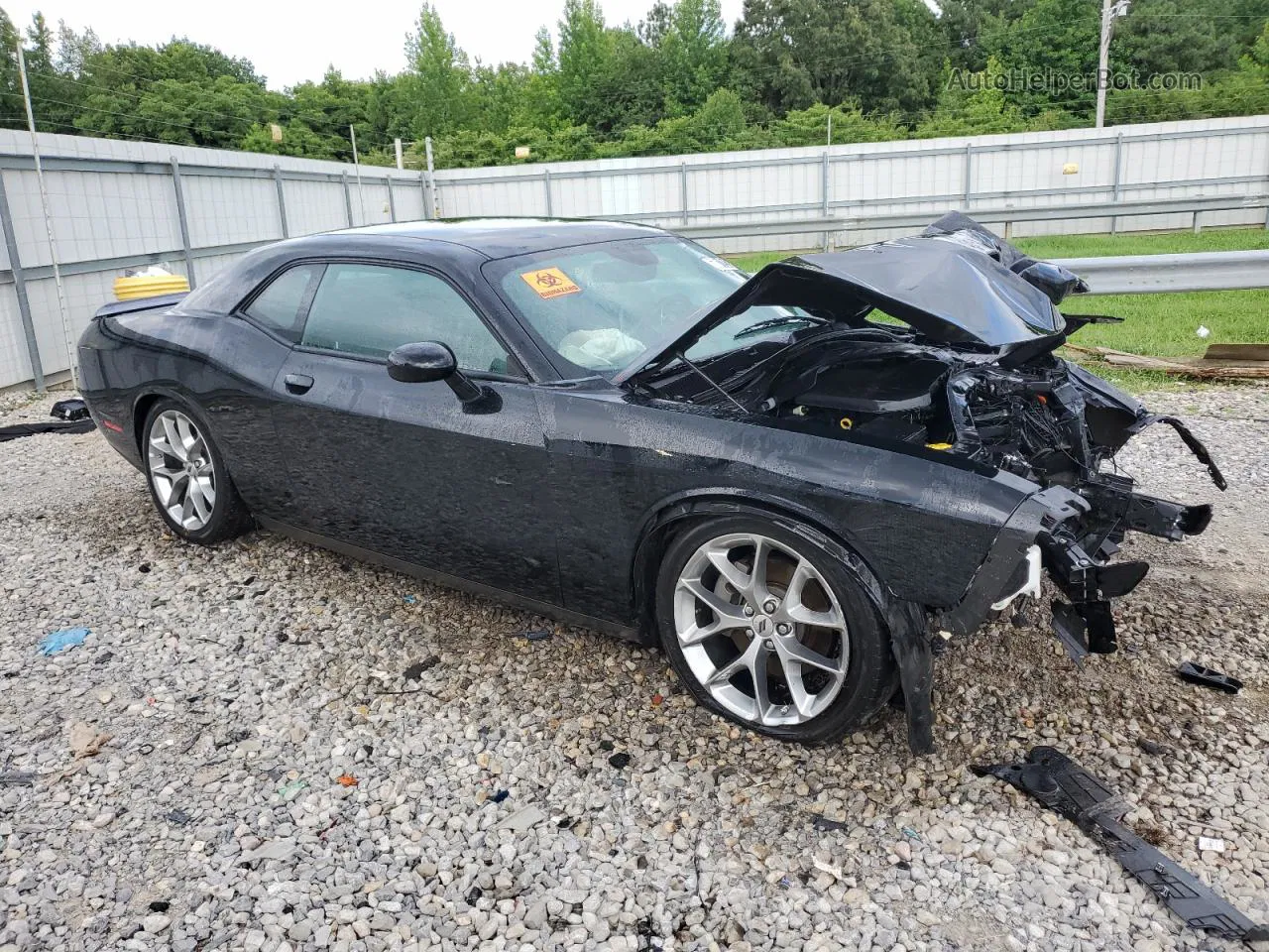 2022 Dodge Challenger Gt Черный vin: 2C3CDZJG9NH254427