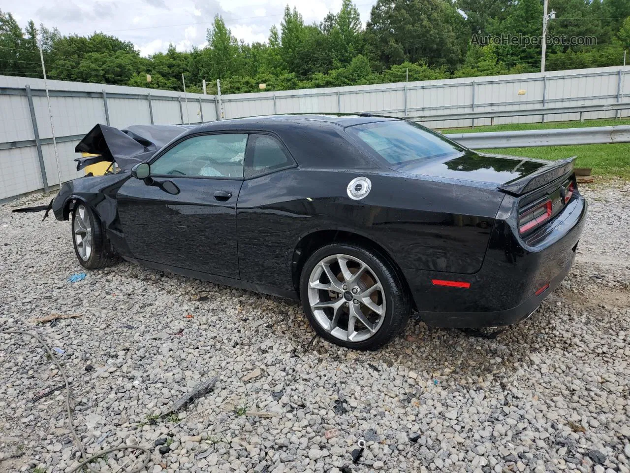 2022 Dodge Challenger Gt Черный vin: 2C3CDZJG9NH254427