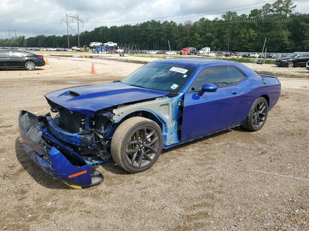 2022 Dodge Challenger Gt Purple vin: 2C3CDZJGXNH164963