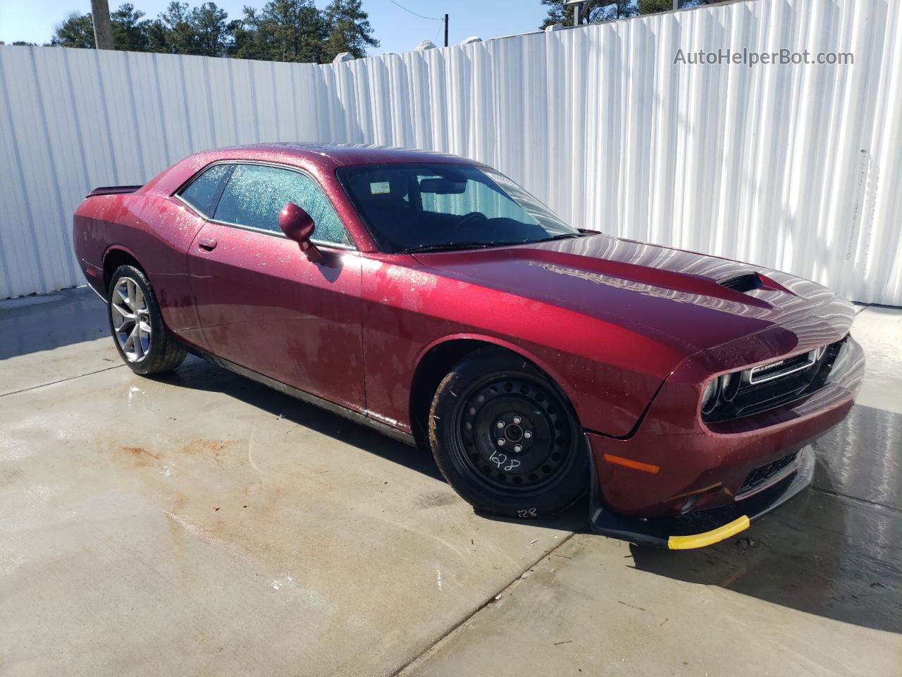 2022 Dodge Challenger Gt Burgundy vin: 2C3CDZJGXNH214793