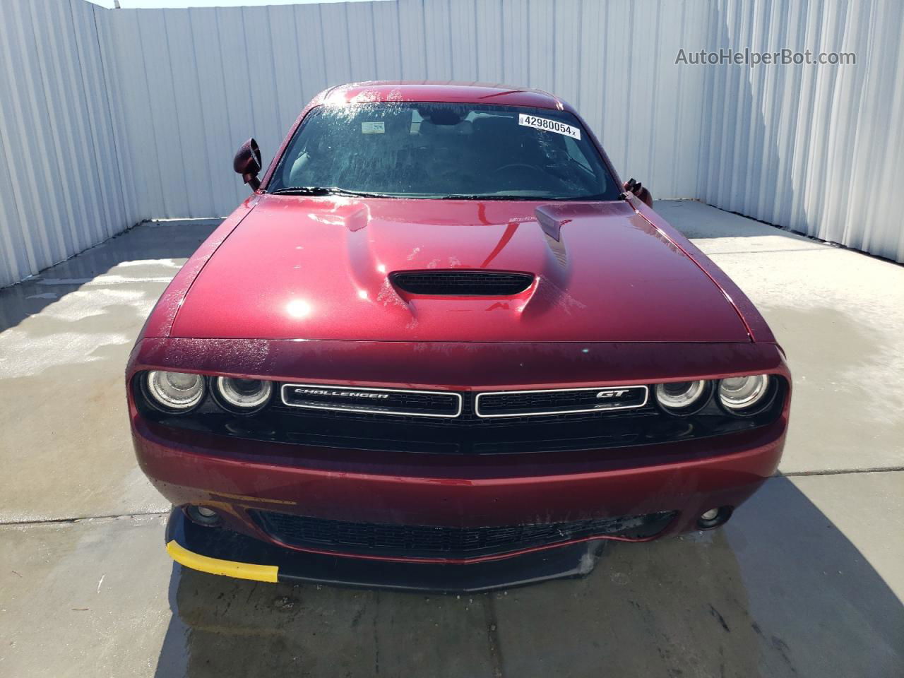 2022 Dodge Challenger Gt Burgundy vin: 2C3CDZJGXNH214793