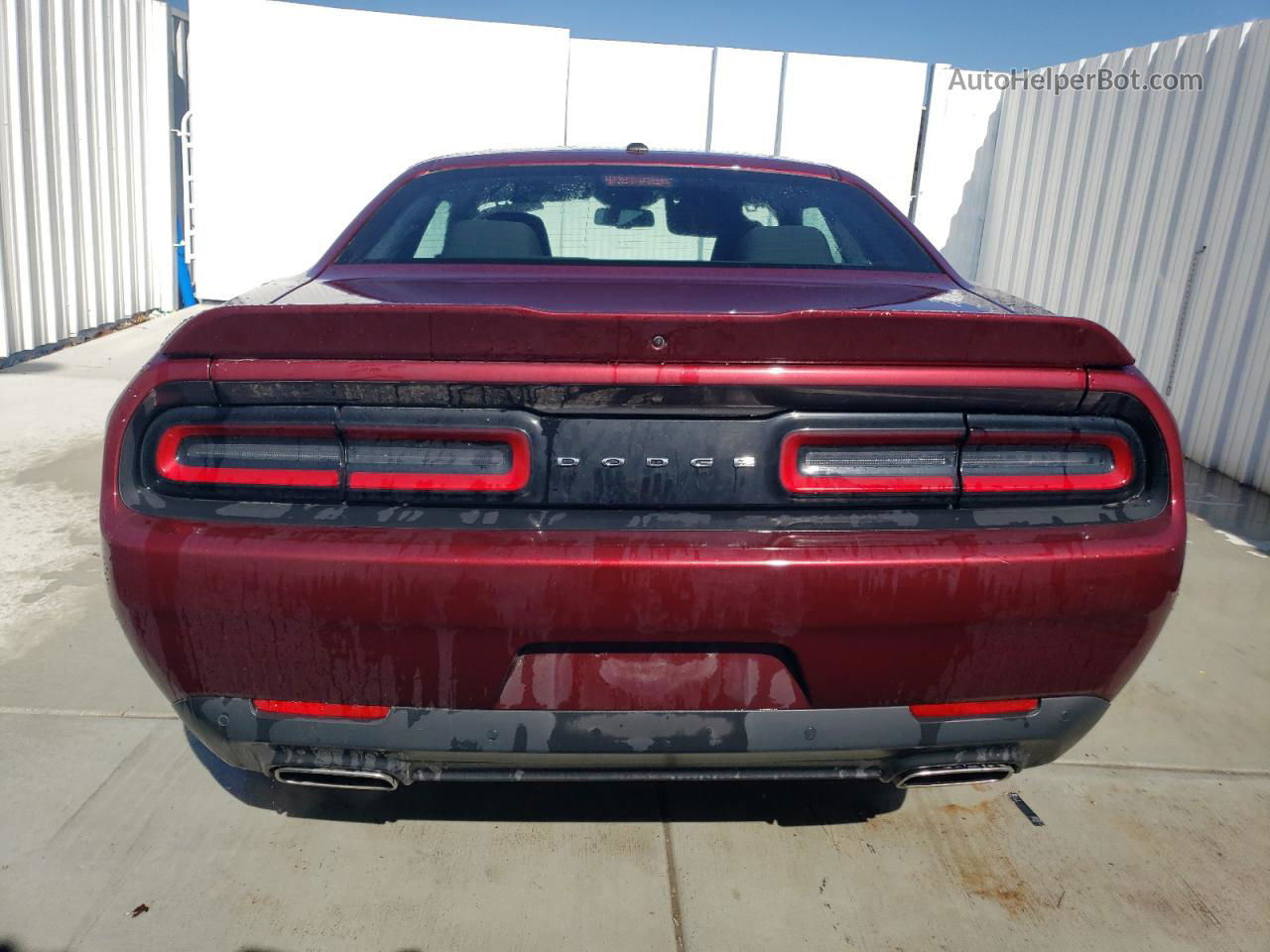 2022 Dodge Challenger Gt Burgundy vin: 2C3CDZJGXNH214793