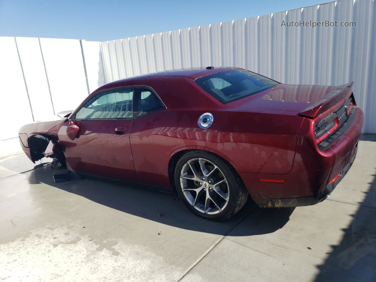 2022 Dodge Challenger Gt Burgundy vin: 2C3CDZJGXNH214793