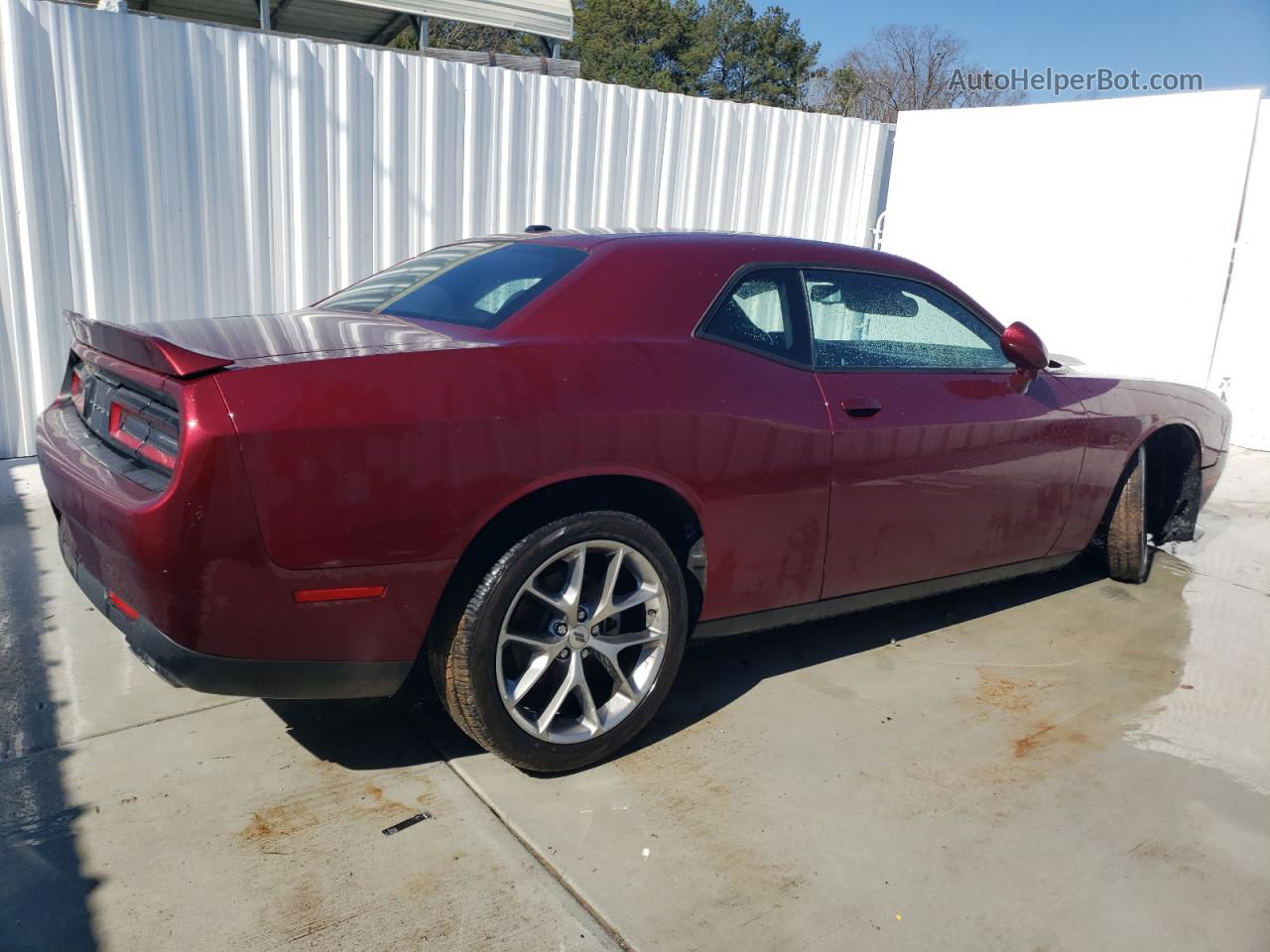 2022 Dodge Challenger Gt Burgundy vin: 2C3CDZJGXNH214793