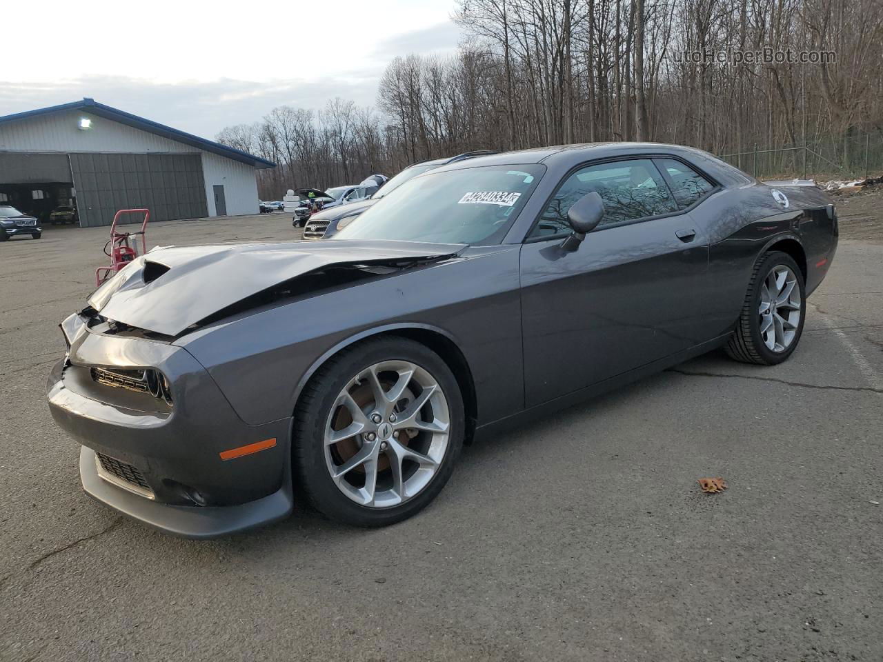 2022 Dodge Challenger Gt Gray vin: 2C3CDZJGXNH247020