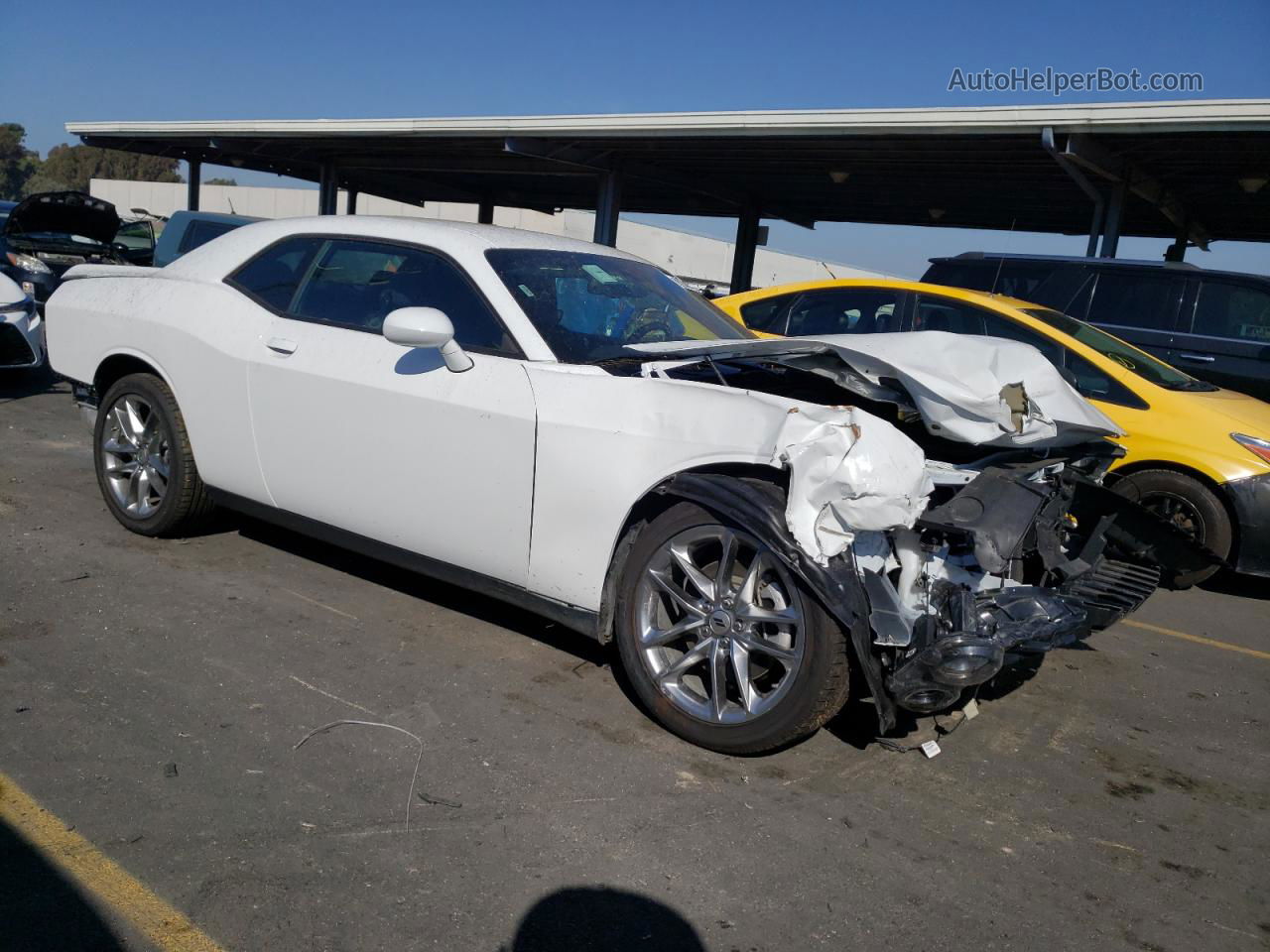 2023 Dodge Challenger Gt White vin: 2C3CDZKG0PH507801