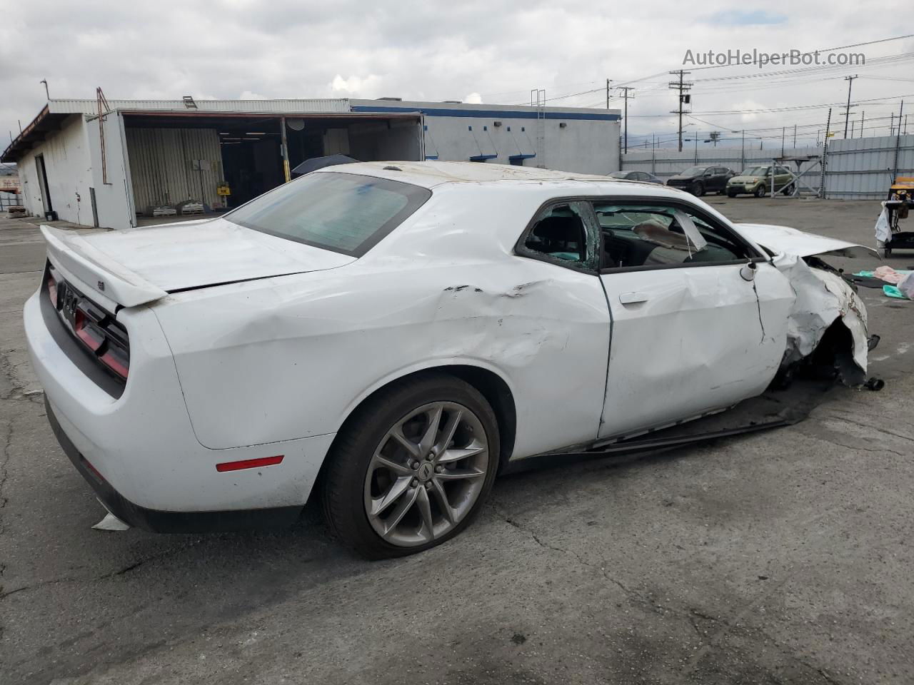 2022 Dodge Challenger Gt White vin: 2C3CDZKG1NH227303