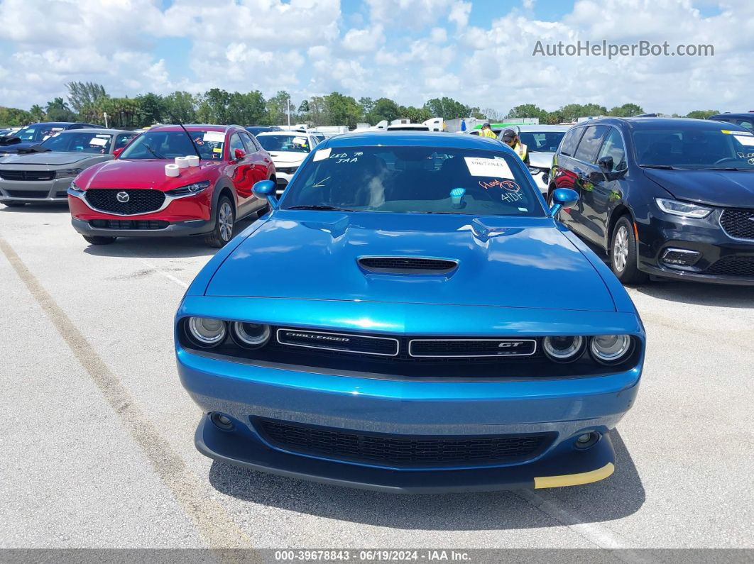 2022 Dodge Challenger Gt Awd Blue vin: 2C3CDZKG1NH247678