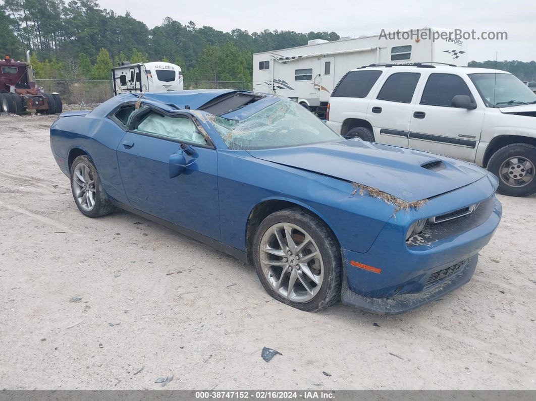 2022 Dodge Challenger Gt Awd Blue vin: 2C3CDZKG5NH149348