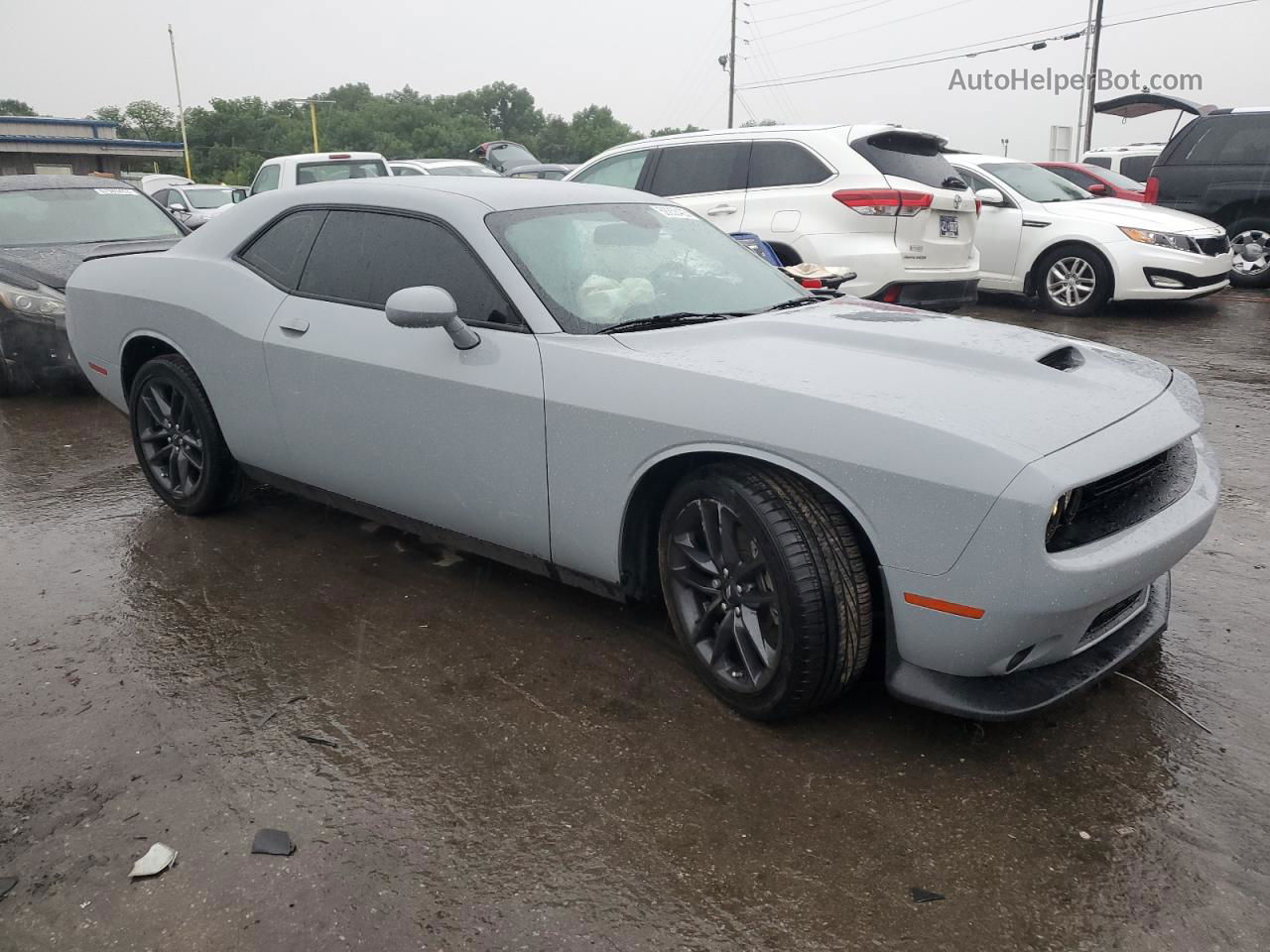 2022 Dodge Challenger Gt Gray vin: 2C3CDZKG5NH192538