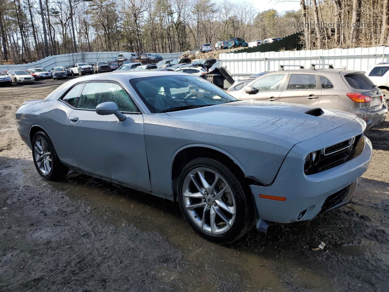 2022 Dodge Challenger Gt Gray vin: 2C3CDZKG5NH219267