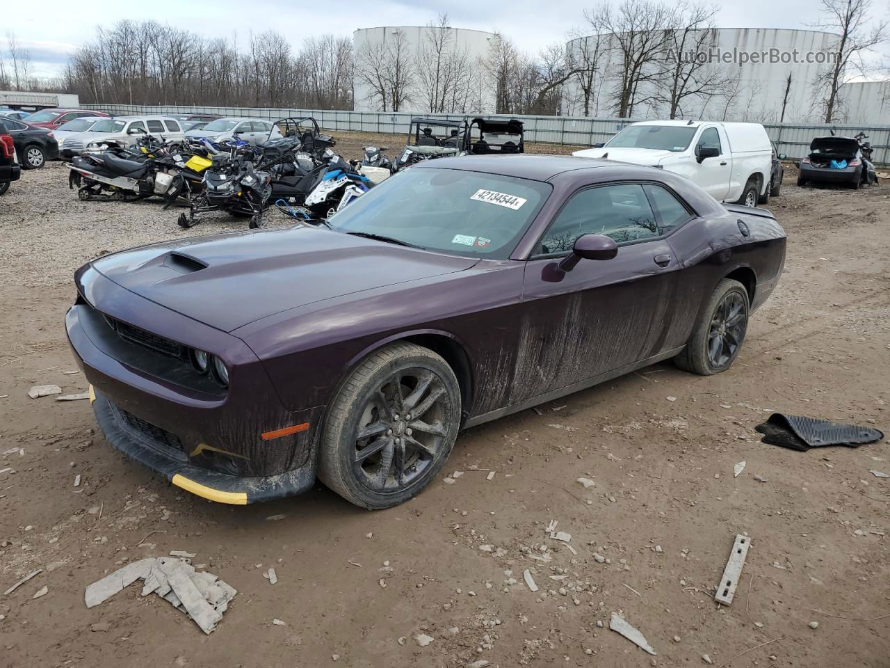 2022 Dodge Challenger Gt Purple vin: 2C3CDZKG6NH117007