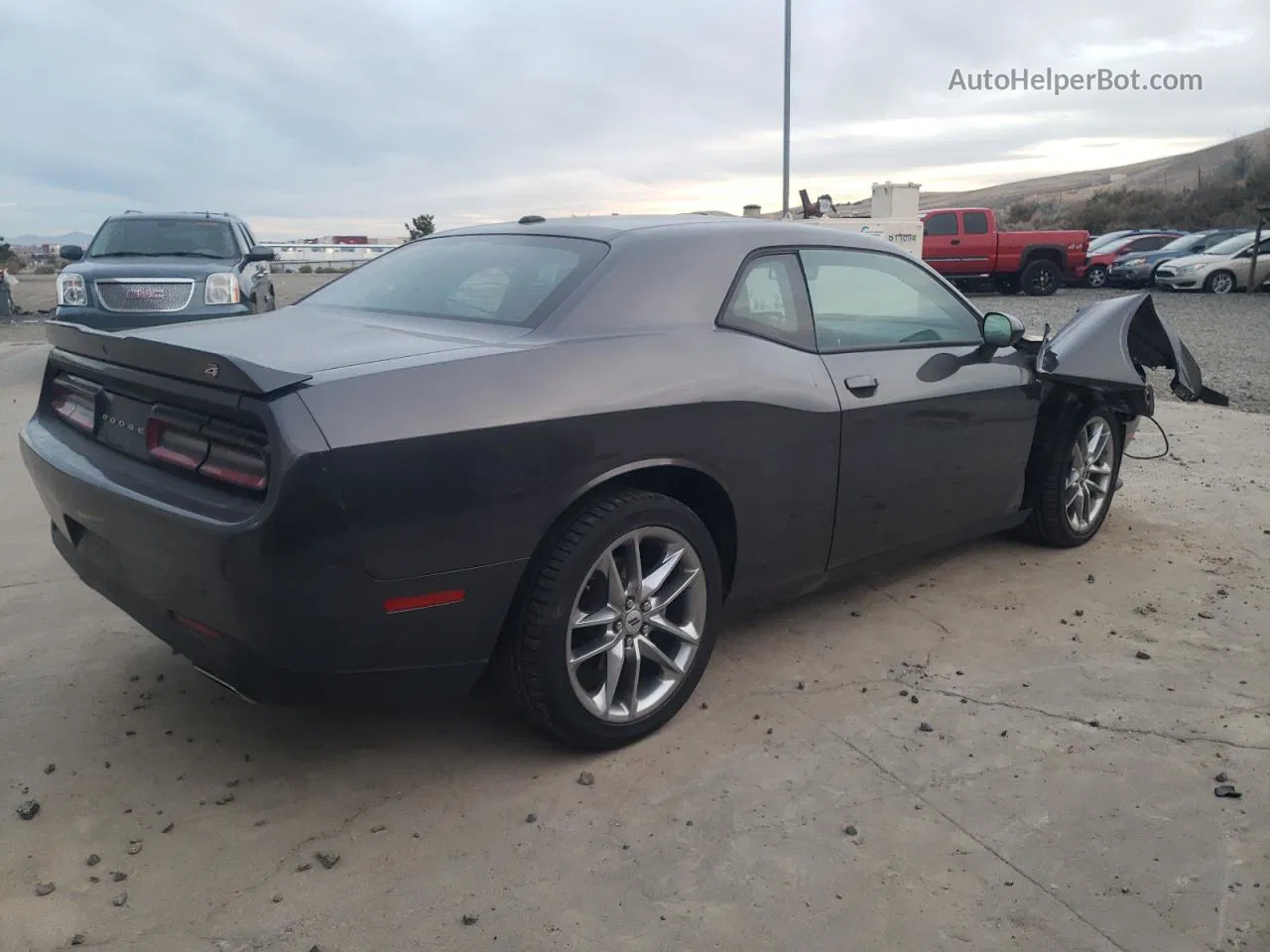 2022 Dodge Challenger Gt Gray vin: 2C3CDZKG6NH200517