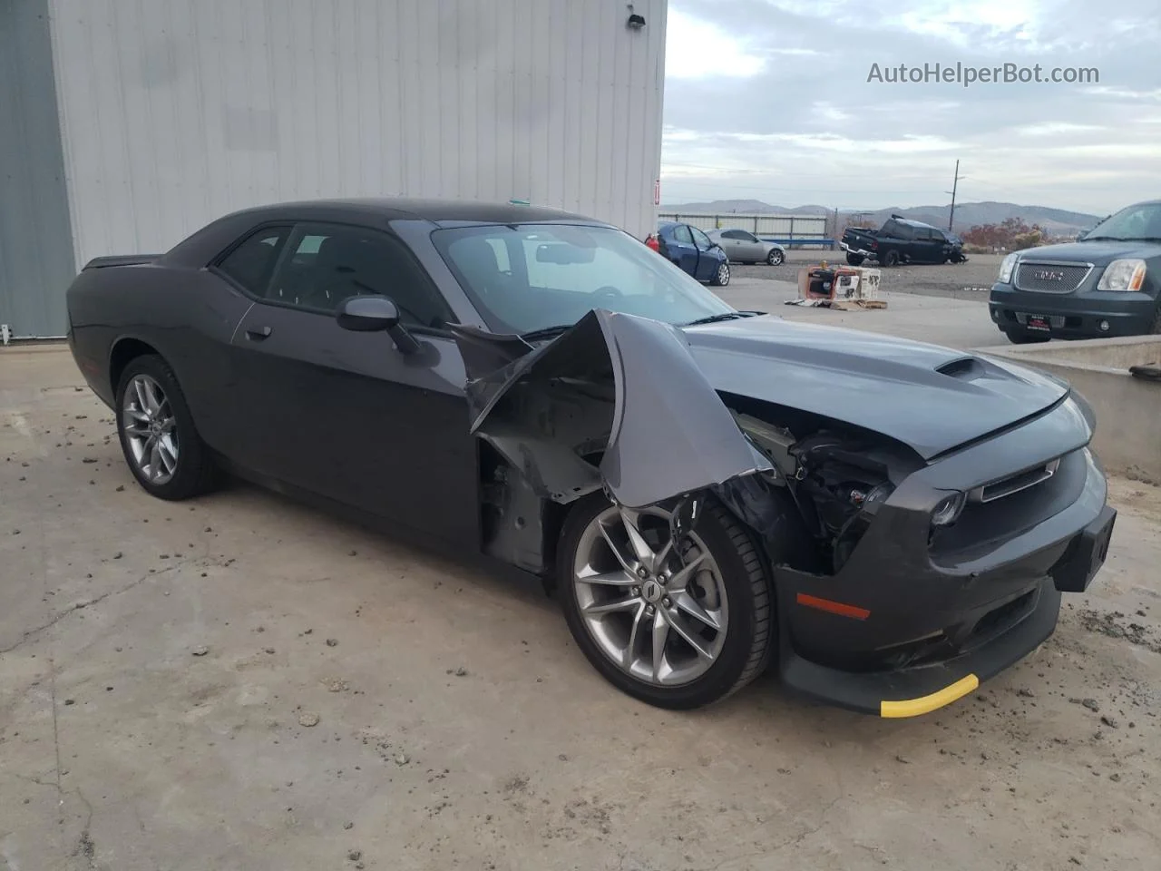 2022 Dodge Challenger Gt Gray vin: 2C3CDZKG6NH200517