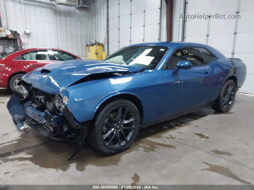 2022 Dodge Challenger Gt Awd Blue vin: 2C3CDZKG7NH144653