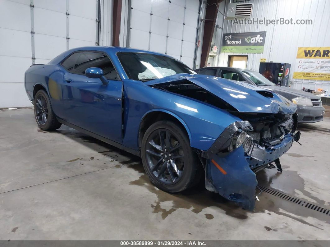 2022 Dodge Challenger Gt Awd Blue vin: 2C3CDZKG7NH144653