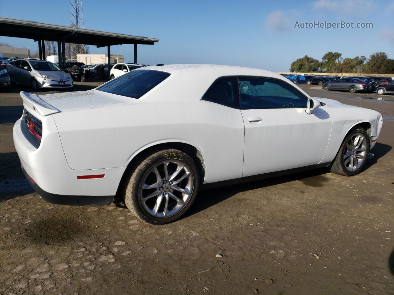 2022 Dodge Challenger Gt White vin: 2C3CDZKG9NH227291