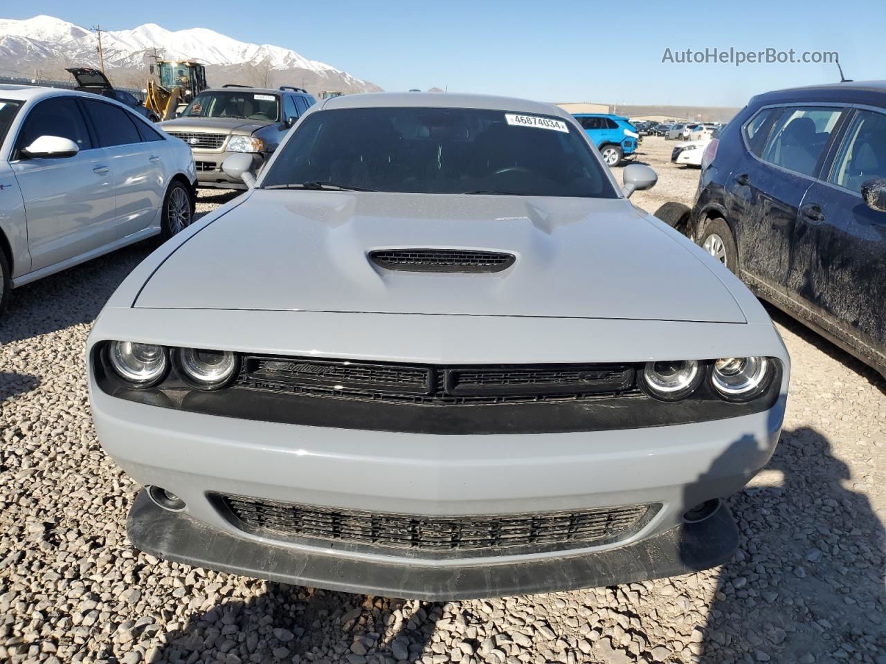 2022 Dodge Challenger Gt Gray vin: 2C3CDZKGXNH132612