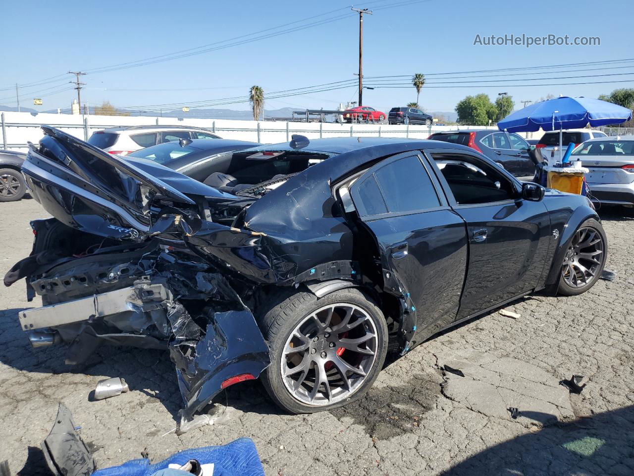 2021 Dodge Charger Srt Hellcat Black vin: 2C3CDXL96MH663633