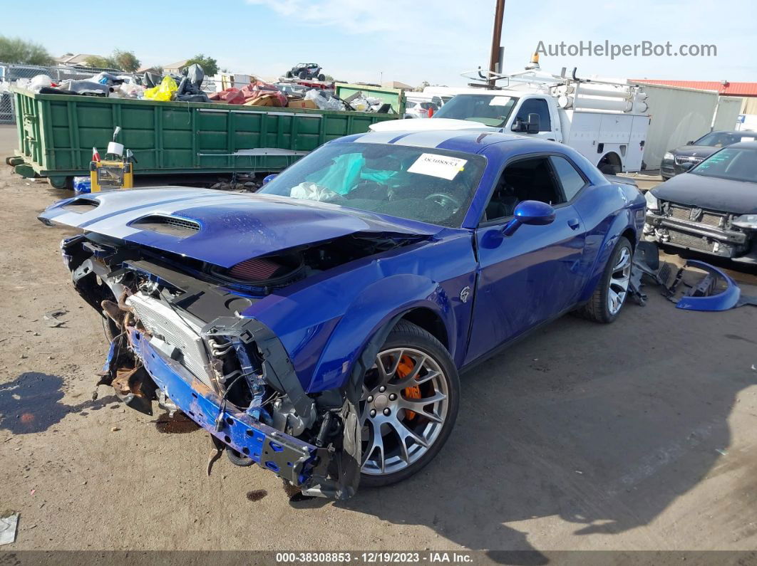 2022 Dodge Challenger Srt Blue vin: 2C3CDZL97NH178284