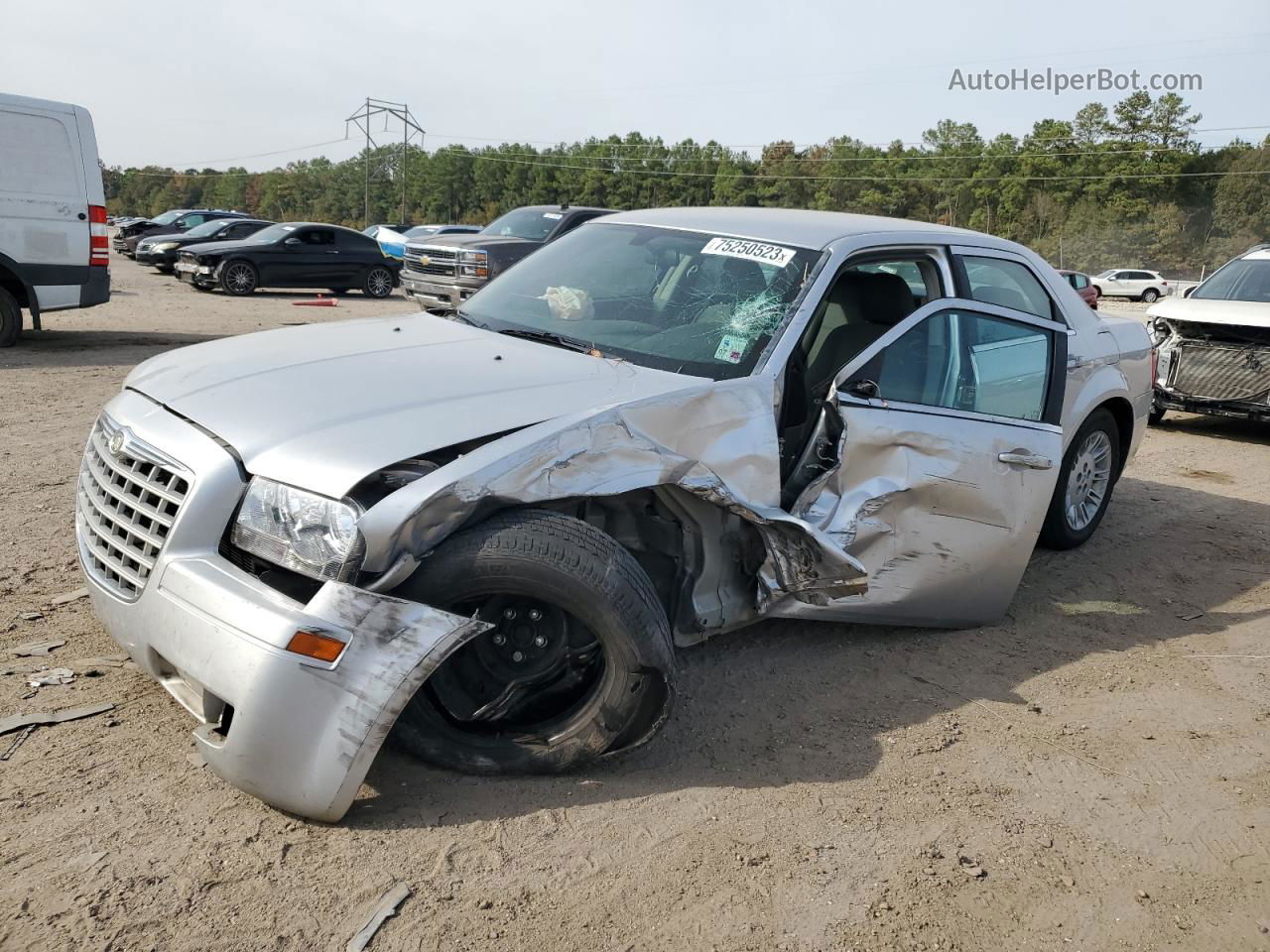 2007 Chrysler 300  Silver vin: 2C3KA43R87H888708