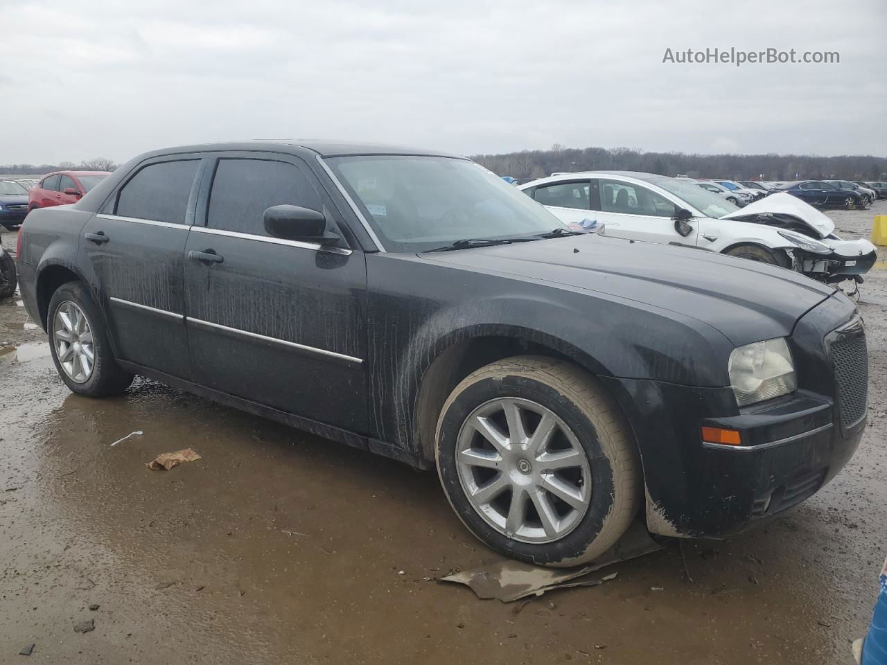 2007 Chrysler 300 Touring Black vin: 2C3KA53G07H871311