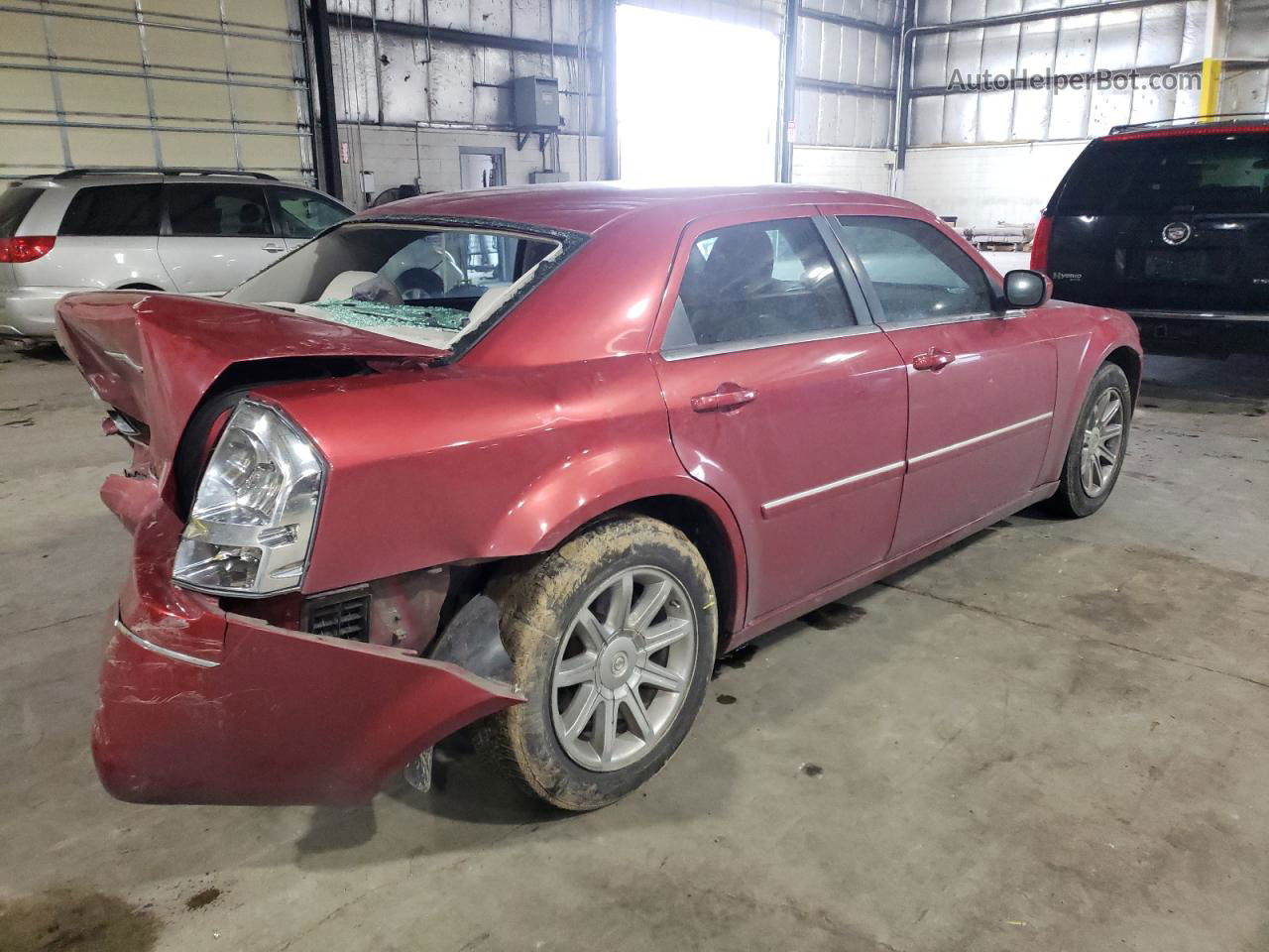 2007 Chrysler 300 Touring Red vin: 2C3KA53G17H743370