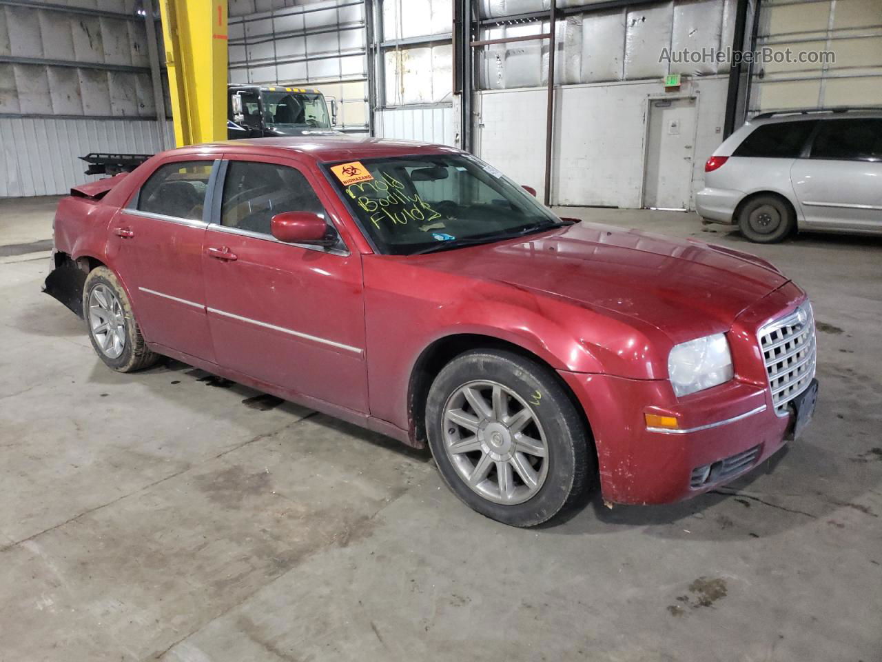 2007 Chrysler 300 Touring Красный vin: 2C3KA53G17H743370